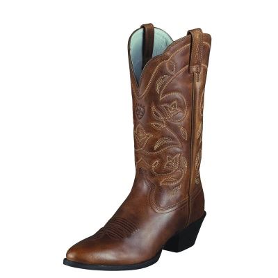 Ariat Western: Heritage R Toe Botas Western Mujer - Marrones Claro (MSYEK1073)